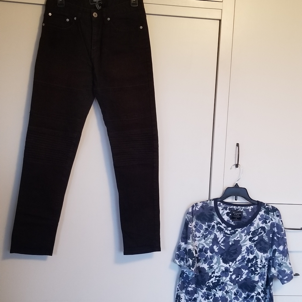 5 pc Forever 21 men, Abercrombie, INC, shirts lrg - Picture 11 of 16